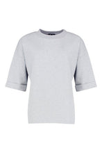 Load image into Gallery viewer, Basic Turn Cuff Boxy Sweat

