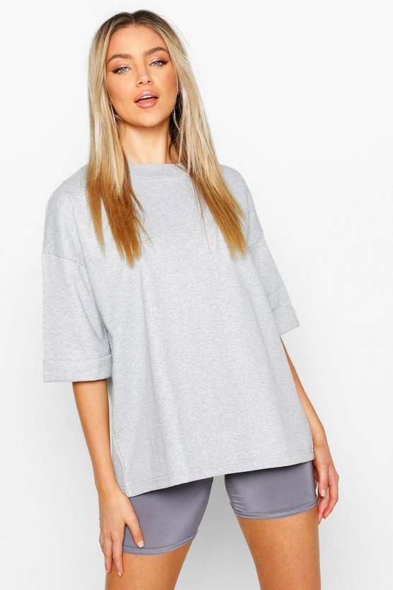Basic Turn Cuff Boxy Sweat