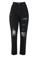 Load image into Gallery viewer, High Rise Distressed Boyfriend Jean
