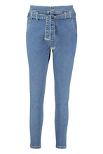 Load image into Gallery viewer, High Rise Tie Waist Skinny Jean
