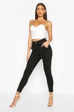 Load image into Gallery viewer, High Rise Tie Waist Skinny Jean
