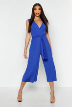 Load image into Gallery viewer, Pleated Wide Leg Cami Culotte Jumpsuit
