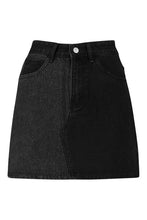 Load image into Gallery viewer, Contrast Denim Skirt

