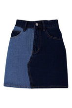 Load image into Gallery viewer, Contrast Denim Skirt
