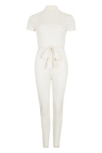 Load image into Gallery viewer, Grown On Neck Belted Jumpsuit
