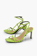 Load image into Gallery viewer, Strappy Square Toe Heeled Sandals
