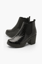 Load image into Gallery viewer, Wide Fit Croc Chunky Chelsea Boots
