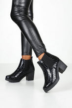 Load image into Gallery viewer, Wide Fit Croc Chunky Chelsea Boots
