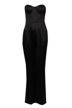Load image into Gallery viewer, Satin Bandeau Wide Leg Jumpsuit
