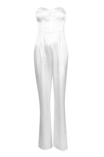 Load image into Gallery viewer, Satin Bandeau Wide Leg Jumpsuit
