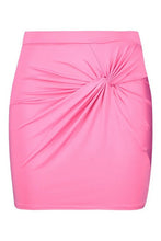Load image into Gallery viewer, Recycled Slinky Twist Front Mini Skirt
