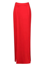 Load image into Gallery viewer, Recycled Slinky Double Split Maxi Skirt
