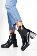 Load image into Gallery viewer, Croc Chunky Heel Chelsea Boots
