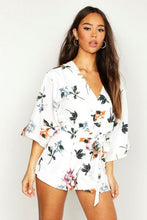 Load image into Gallery viewer, Floral Kimono Sleeve Playsuit
