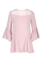 Load image into Gallery viewer, Lace Panel Flare Sleeve Playsuit
