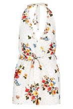 Load image into Gallery viewer, Halterneck Floral Playsuit
