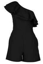 Load image into Gallery viewer, One Shoulder Frill Playsuit
