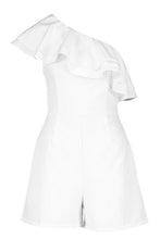 Load image into Gallery viewer, One Shoulder Frill Playsuit
