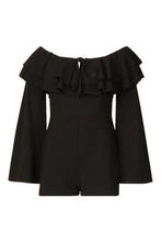 Load image into Gallery viewer, Off The Shoulder Ruffle Flare Sleeve Playsuit
