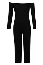 Load image into Gallery viewer, Bardot Cup Detail Jumpsuit
