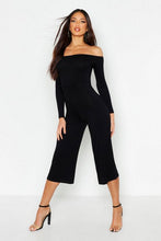 Load image into Gallery viewer, Bardot Cup Detail Jumpsuit
