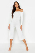 Load image into Gallery viewer, Bardot Cup Detail Jumpsuit
