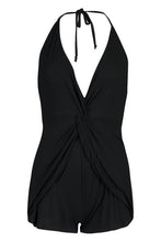 Load image into Gallery viewer, Drape Front Halter Neck Playsuit
