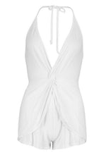 Load image into Gallery viewer, Drape Front Halter Neck Playsuit
