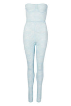 Load image into Gallery viewer, Lace Cupped Bandeau Jumpsuit
