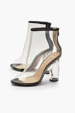 Load image into Gallery viewer, Clear Block Heel Shoe Boots
