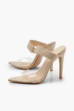 Load image into Gallery viewer, Clear Strap Pointed Toe Mules
