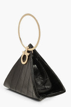 Load image into Gallery viewer, Croc Triangle Ring Handle Clutch Bag
