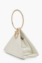 Load image into Gallery viewer, Croc Triangle Ring Handle Clutch Bag
