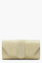 Load image into Gallery viewer, Shimmer Front Tab Clutch Bag
