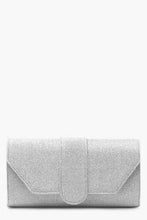 Load image into Gallery viewer, Shimmer Front Tab Clutch Bag
