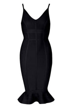 Load image into Gallery viewer, Contour Bandage Frill Hem Midi Dress
