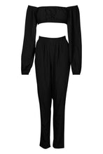 Load image into Gallery viewer, Bardot Volume Sleeve Top &amp; Pants Co-Ord
