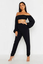 Load image into Gallery viewer, Bardot Volume Sleeve Top &amp; Pants Co-Ord

