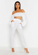 Load image into Gallery viewer, Bardot Volume Sleeve Top &amp; Pants Co-Ord
