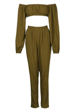 Load image into Gallery viewer, Bardot Volume Sleeve Top &amp; Pants Co-Ord
