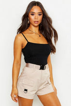 Load image into Gallery viewer, Recycled Chunky Rib Crop Top
