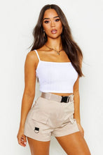 Load image into Gallery viewer, Recycled Chunky Rib Crop Top
