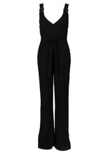 Load image into Gallery viewer, Linen Look Wrap Front Buckle Jumpsuit
