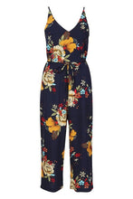 Load image into Gallery viewer, Multi Floral Culotte Jumpsuit
