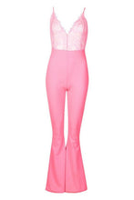 Load image into Gallery viewer, Lace Plunge Jumpsuit
