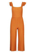 Load image into Gallery viewer, Frill Detail Shirred Culotte Jumpsuit
