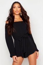 Load image into Gallery viewer, Off The Shoulder Woven Playsuit
