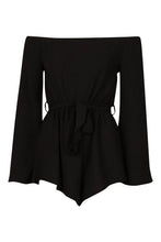 Load image into Gallery viewer, Off The Shoulder Woven Playsuit
