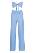 Load image into Gallery viewer, Tie Front Bralet &amp; Wide Leg Pants Co-Ord
