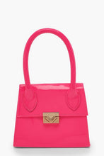 Load image into Gallery viewer, Neon Micro Mini Structured Handle Grab Bag
